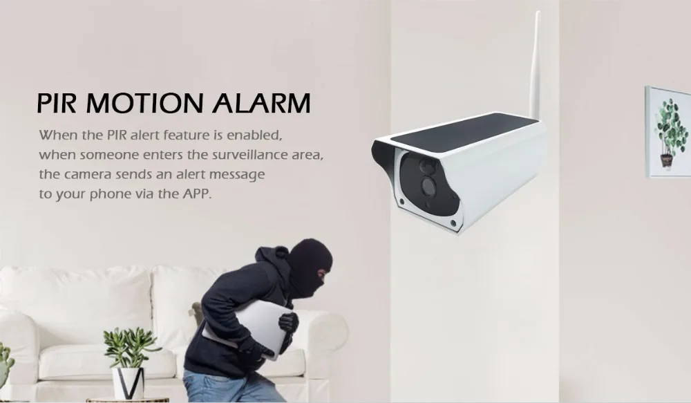Камера Солнечная HD CCTV видеонаблюдения ip-камера Wi-Fi беспроводная наружная IP67 водонепроницаемая облачная ИК P2P Внешняя камера