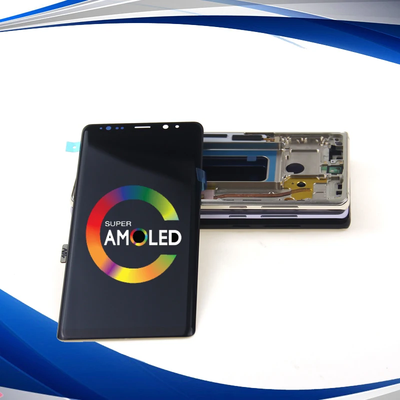 Супер AMOLED LCD для SAMSUNG Galaxy NOTE8 N950 N950F дисплей сенсорный экран Запасные части + рамка |