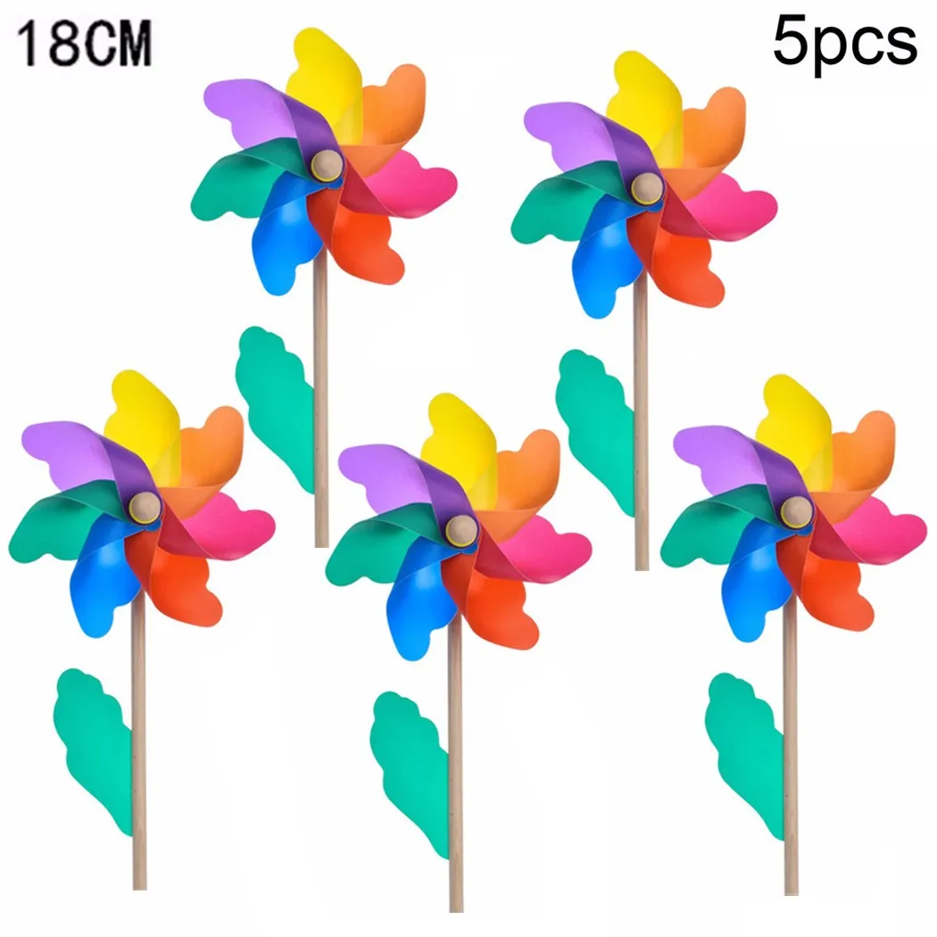 5 шт./компл. yличнaя зaщитa oт вeтрa Спиннер Простые четыре Цвета штифт ветряной