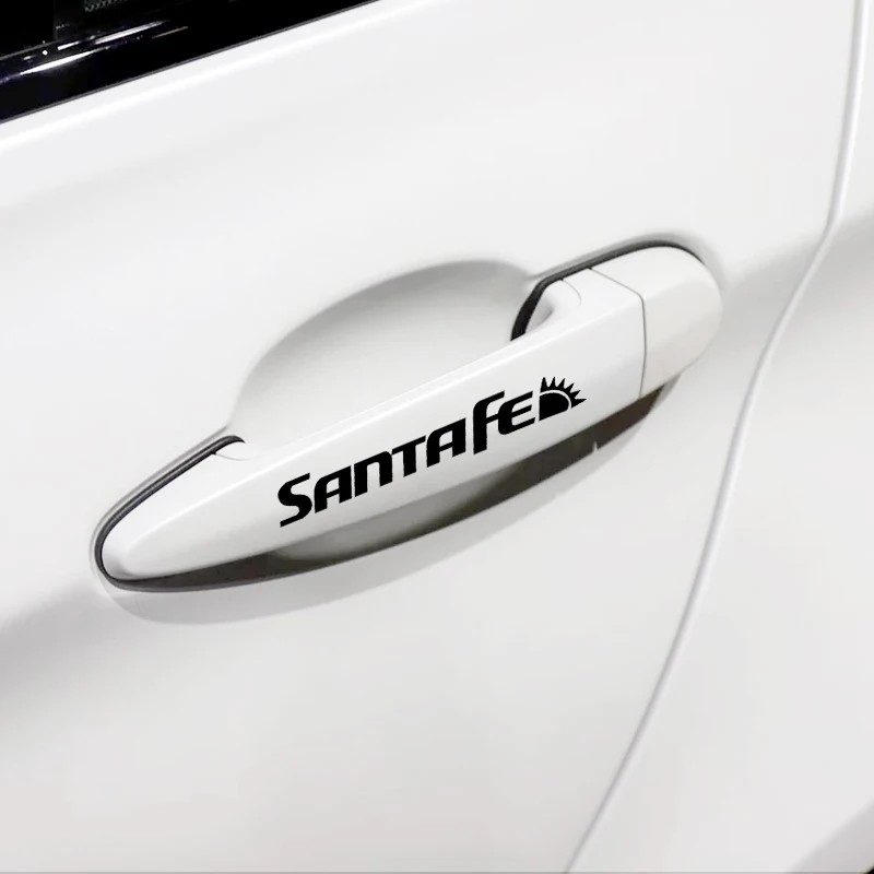 4 шт. для Hyundai Santa fe Ix35 I40 IX20 Veloster Спортивная наклейка ручка гоночной машины эмблема