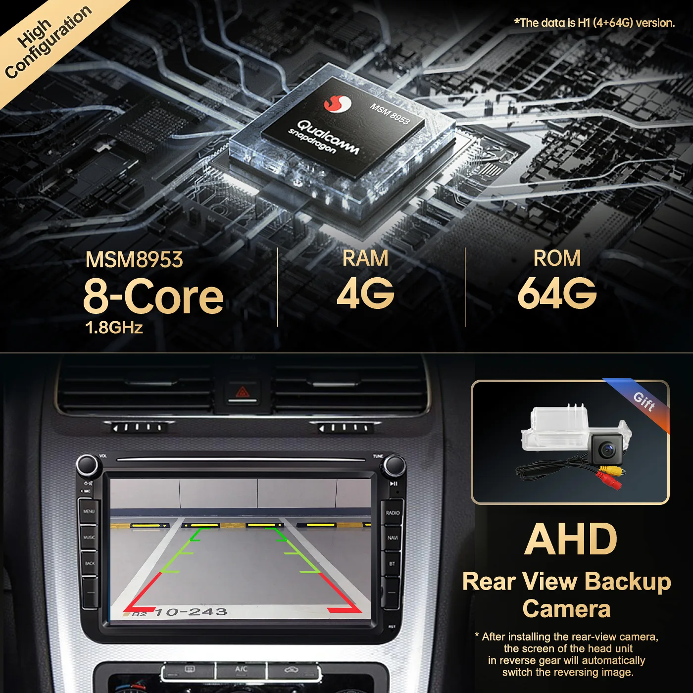 $130.20 Car Radio For VW Volkswagen Passat Tiguan Touran GOLF POLO Jetta Skoda Octavia Seat Android Auto Carplay Multimedia GPS No 2Din