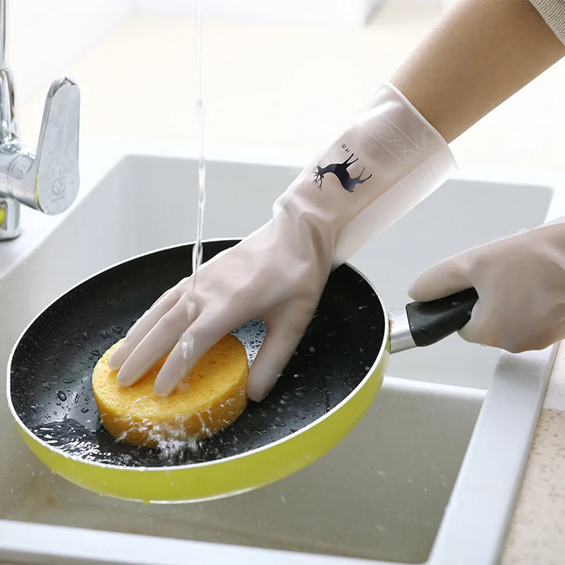Кухонные перчатки для мытья посуды латексные перчатки экологически безопасные Волшебные Перчатки Водонепроницаемые износостойкие тонкие перчатки для чистки