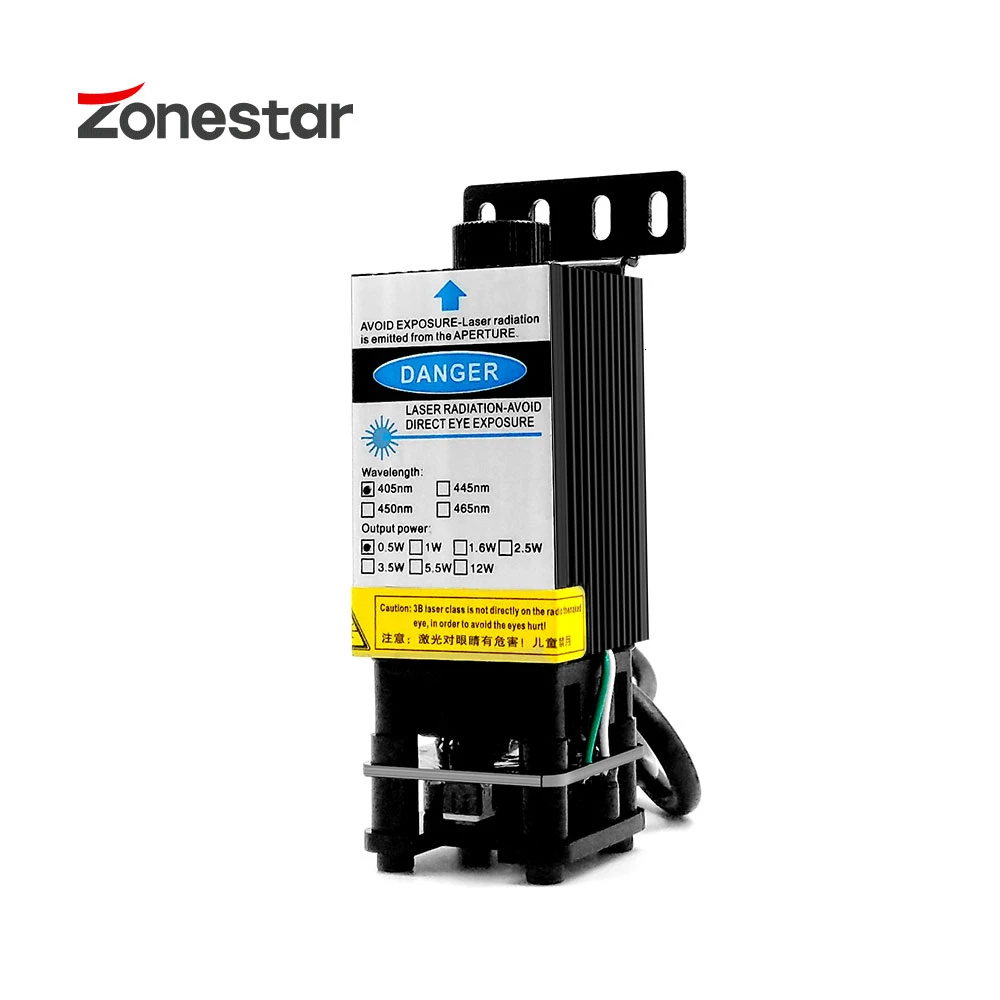 Лазерный гравер ZONESTAR Upgrade DIY Kit Лидер продаж режущая маркировочная машина многофункциональное мощное Легкое крепление для 3d принтера DIY Kit