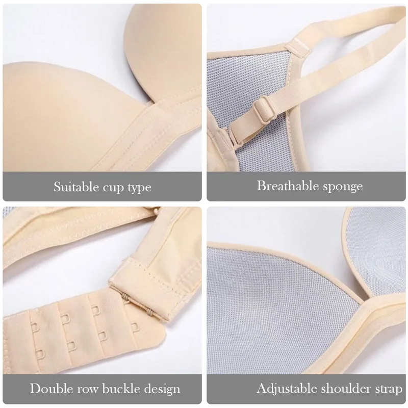 

Seamless Bras For Women Sexy Lingerie Underwear Bralette Thin Push Up Bra Solid Wire Free Brassiere Intimate Small Chest Bras
