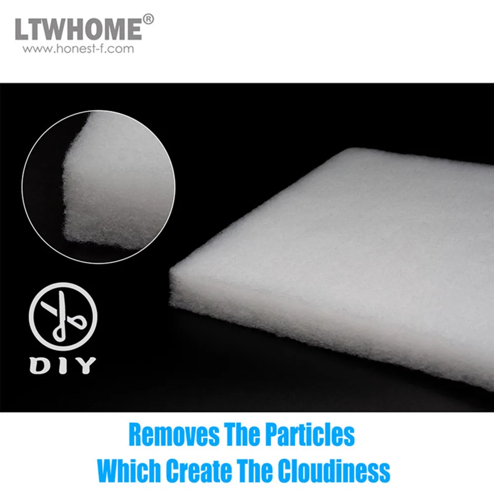 LTWHOME набор больших накладок для фильтров из грубой пены DIY подходит аквариума