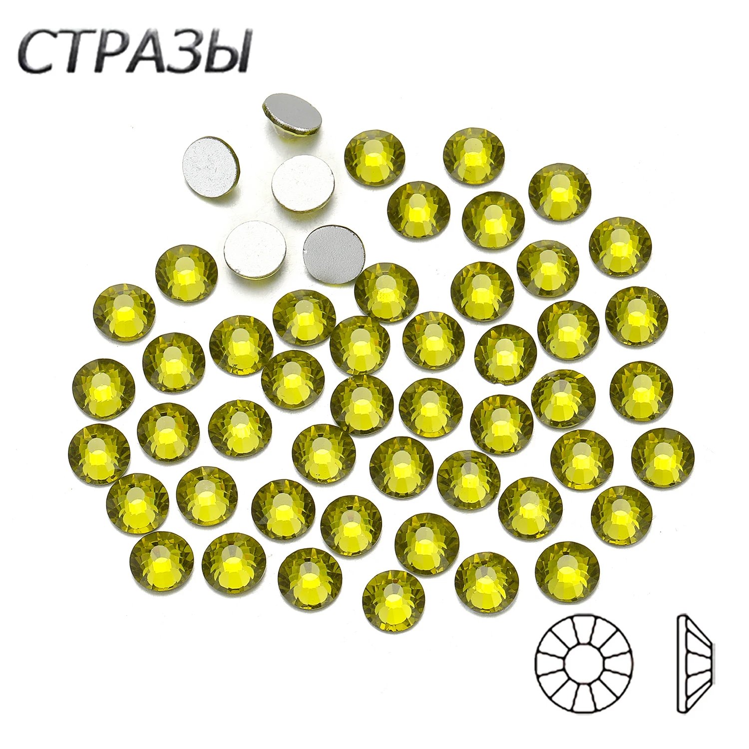 Olivine Bling высокое качество искусственный клей для ногтей с плоской задней