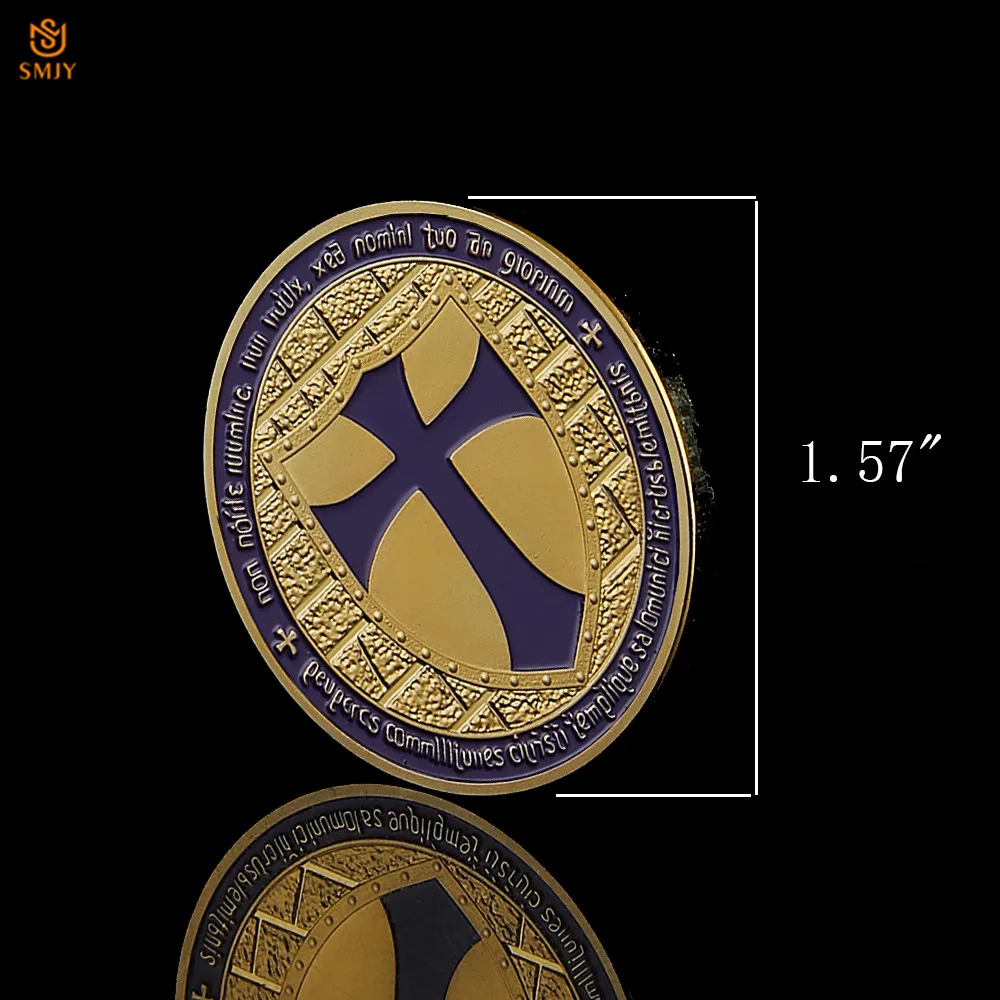 5 шт./лот пурпурный Паладин крестовый золотистый камень рыцарь темплар