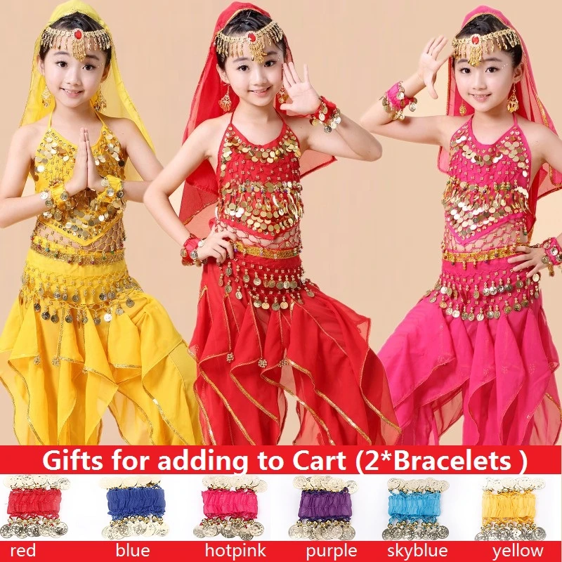 Костюм для танца живота взрослых и детей комплект из платья болливуда восточных