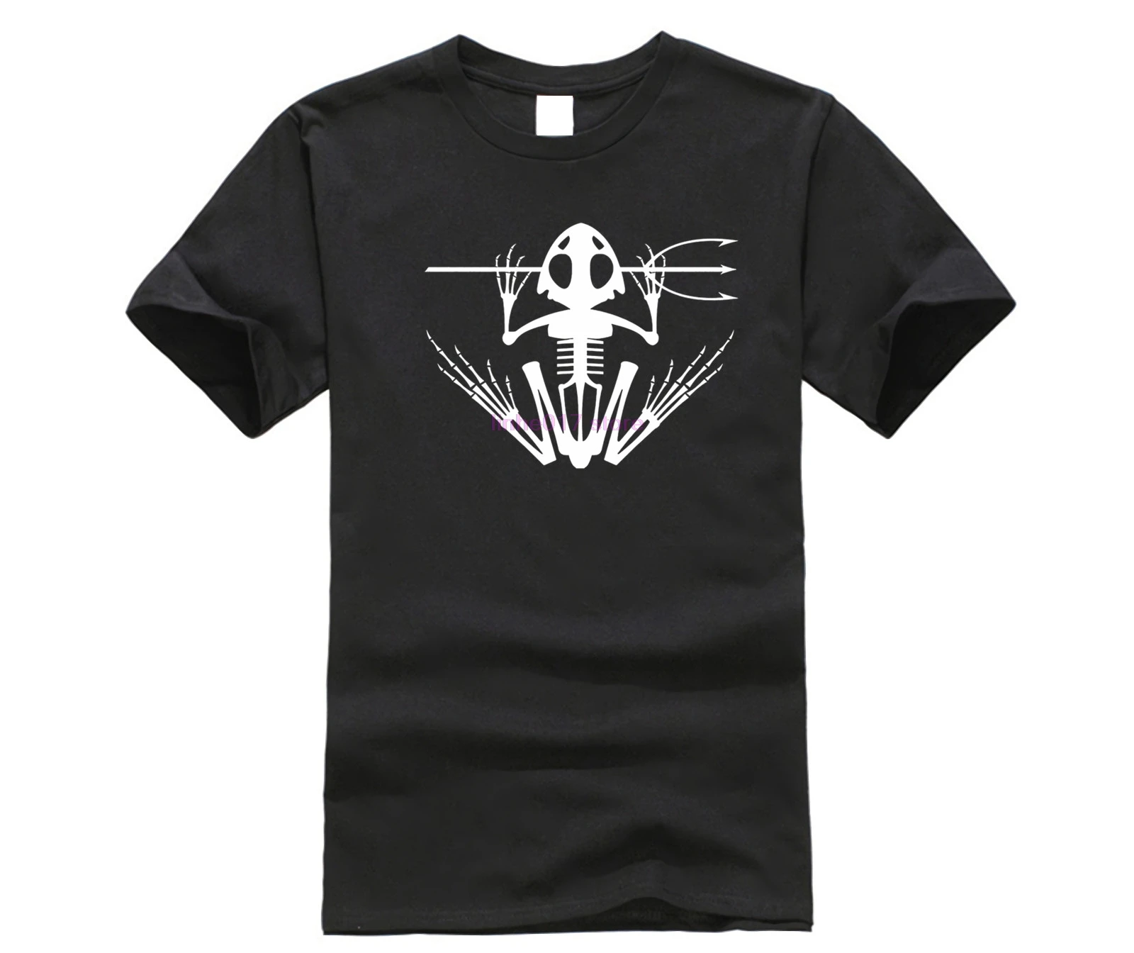 Темно синяя футболка с принтом лягушки Bonefrog Frogman модная летняя Праздничная s Топ