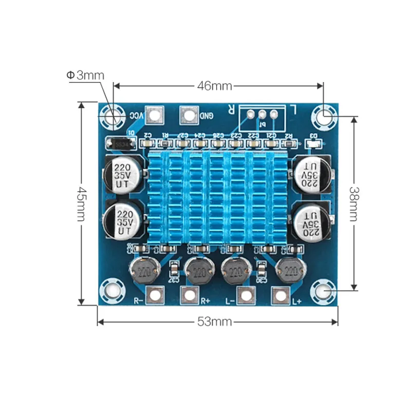 HD аудио усилитель MP3 Ампер модуль DC8 26V расширить soundboard двухканальный 30 Вт класса D