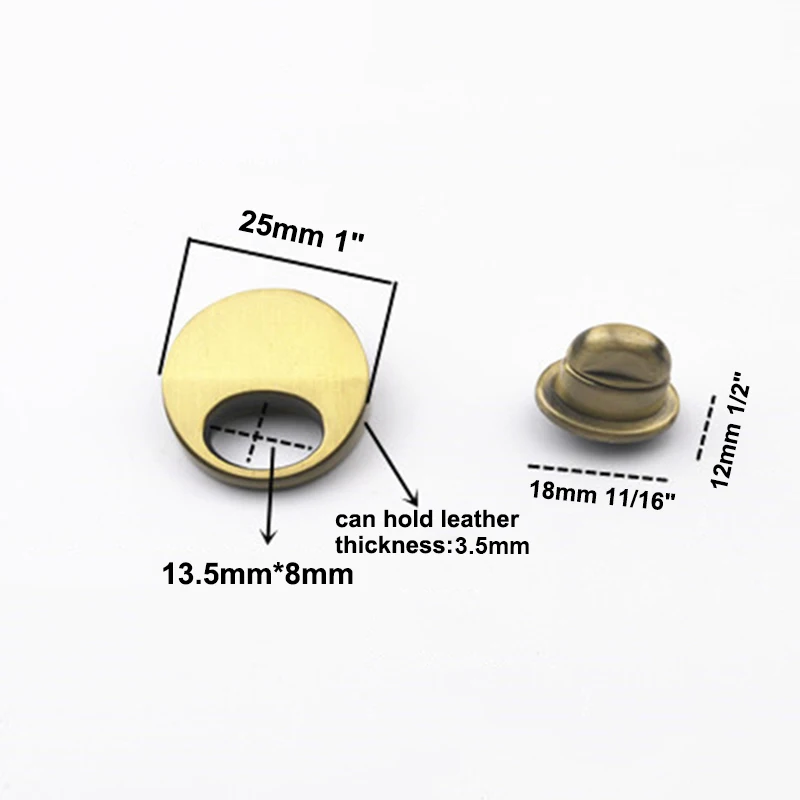 1 шт. металлическая круглая форма сумка с поворотным замком и застежкой кожаная