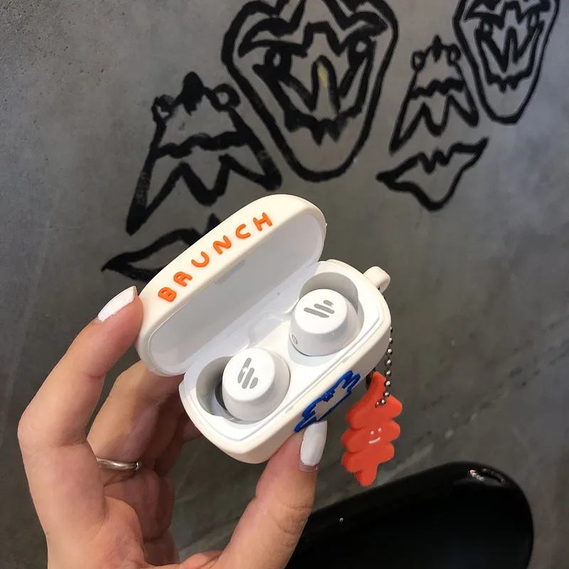 

Headset Case for Edifier Tws1 Cover cartoon Bear keyring silicone Earphone Case Funda Capa for Edifier TWS1 headphone cover