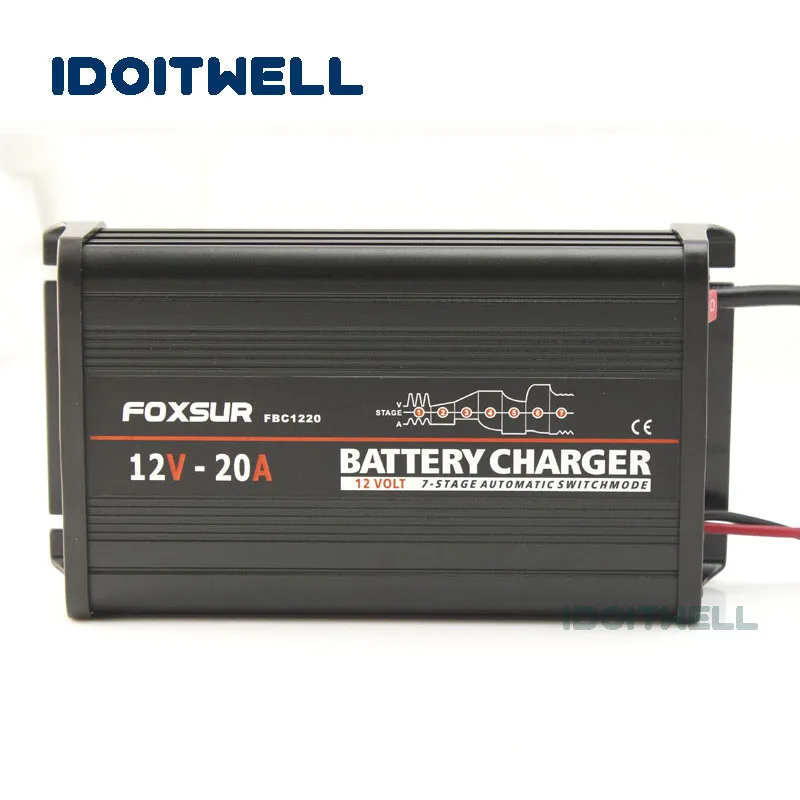 

12V lead acid battery Maintainer Charger 12V 20A 7-stage smart Lead Acid Battery Charger MCU Automatic 12 VOLT battery charger
