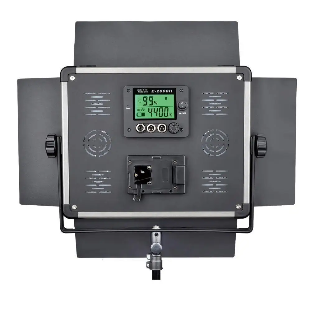 

DHL 2 pcs Led video light lcd screen Remote Control Lamp E-2000II Continue Lighting Studio Photography led Panel video Lighting