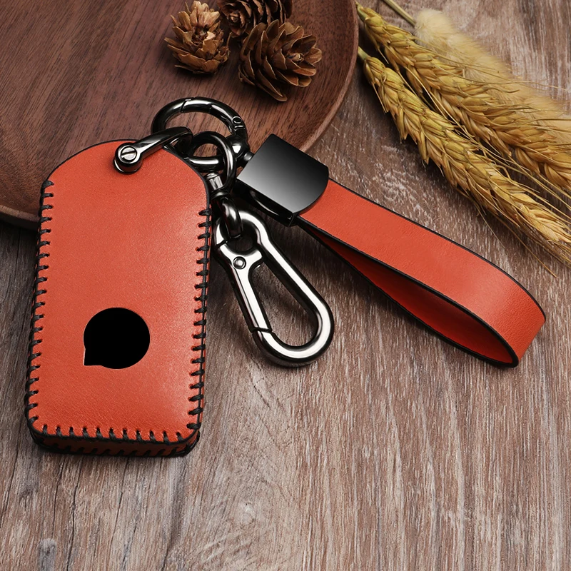 

Genuine Leather Smart Car Key Case Cover For VOLVO S90 V90 XC90 XC60 XC40 Car Auto Accessories