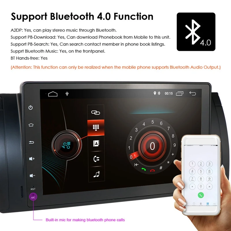 9 Inch Android 9.1 2+16G Car GPS Navigation Multimedia Player Bluetooth Autoradio Stereo for BMW E39 E53 X5 | Автомобили и