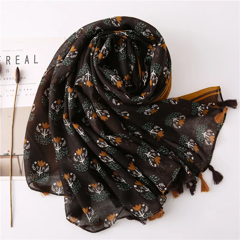 

2020 хлопковый шарф для Для женщин принт Новый хиджабы женские шали из фуляра Femme пашмины платок шарфы пляжные палантины бандана повязка на го...