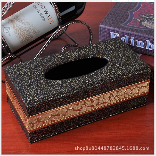 Креативная кожаная Бытовая коробка для салфеток Континентальная Автомобильная