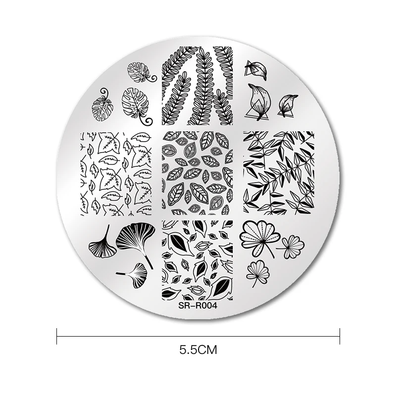 12 шт./компл. набор штамповочных пластин для ногтей Цветочный узор Бабочка дизайна