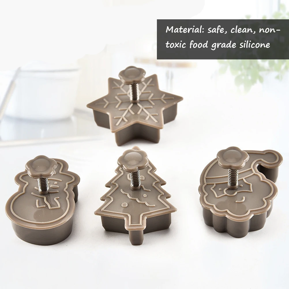 4 шт. штамп для печенья форма Рождественская тематика украшение торта резак