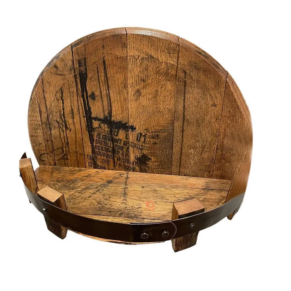 Винтажный деревянный держатель для винных бутылок в баре круглая полка