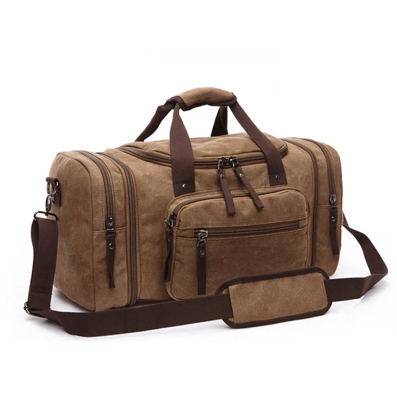 

2021 New Fashion Outdoor Travel Bag Handbag Canvas messenger backpack trend large capacity casual shoulder bag