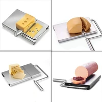 kitchen accessories stainless steel cheese slicer cheese spreader included stainless steel ham bread cutting wire slice