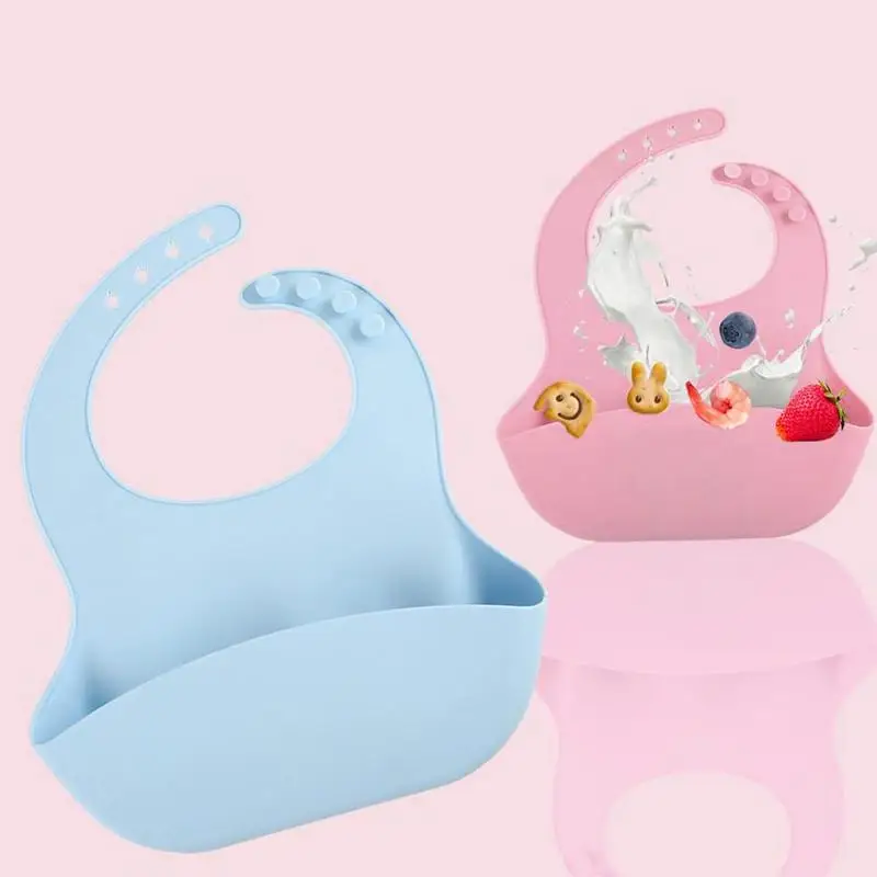 

Children's silicone saliva towel cartoon baby bib/saliva pocket bib bib silicone waterproof H6G5