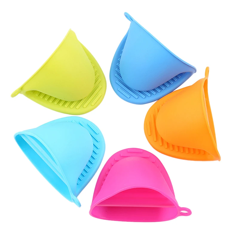 Silicone heat-resistant glove clip microwave oven electric plate clip anti-scalding thickened oven glove baking household two layers new producet white cotton heat resistant glove safety working glove cotton glove oven glove protect hands