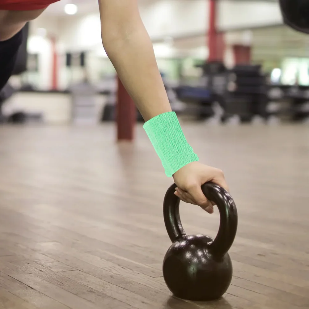 

6pcs Cohesive Bandages Self Adherent Wrap Tape Stretch Athletic Strong Elastic First Aid Tape (Skin Color)