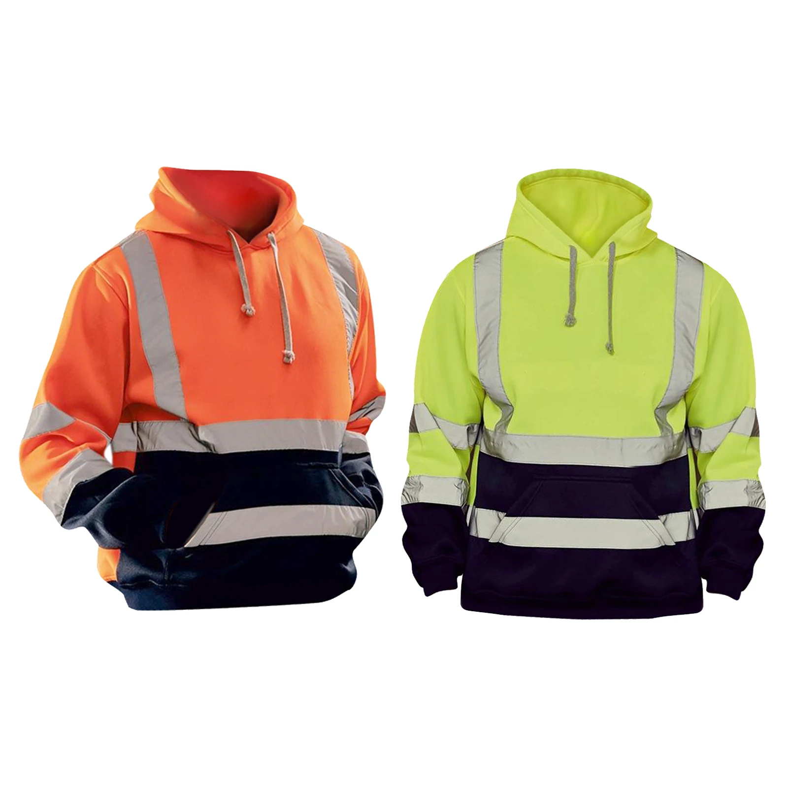 

Мужская толстовка S-5XL Hi Vis, свитшот с отражающими полосками