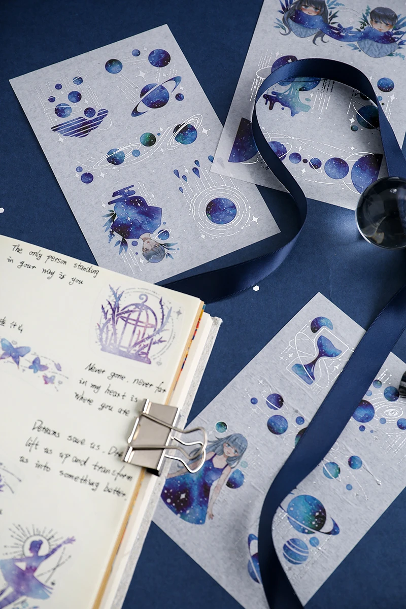 3 шт./партия кавайная наклейка горячая золотая звезда серия цветная девушка