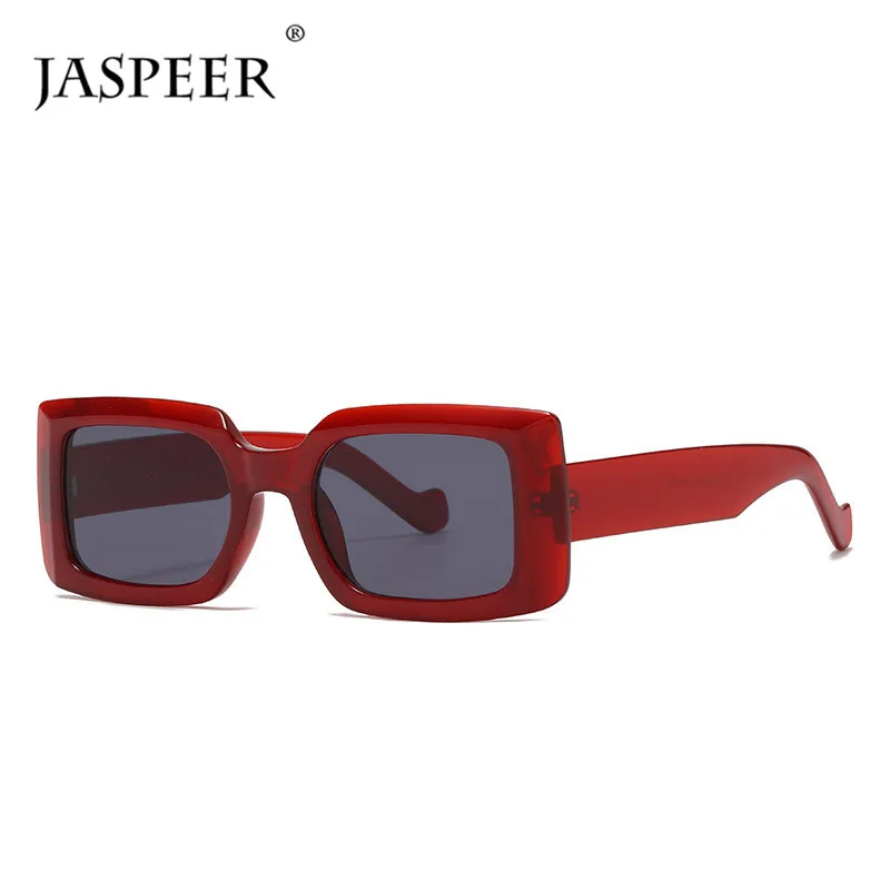 

Солнцезащитные очки JASPEER в стиле панк для мужчин и женщин, прямоугольной формы, брендовые дизайнерские винтажные солнечные очки с защитой ...