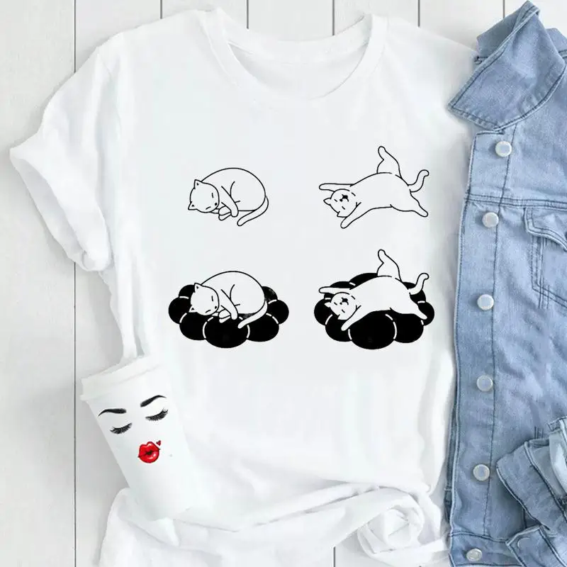 

Женская футболка с коротким рукавом и графическим принтом, в стиле 90-х