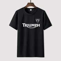 2021 classic triumph motorcycle logo summer print t shirt clothes popular shirt cotton tees amazing short sleeve unique tops