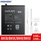 Аккумулятор NOHON для Xiaomi Mi MIX 3, 2, MIX3, MIX2, MAX 2, MAX2, сменная батарея BM3K, BM3B, BM49, BM50, литий-полимерный аккумулятор для телефона