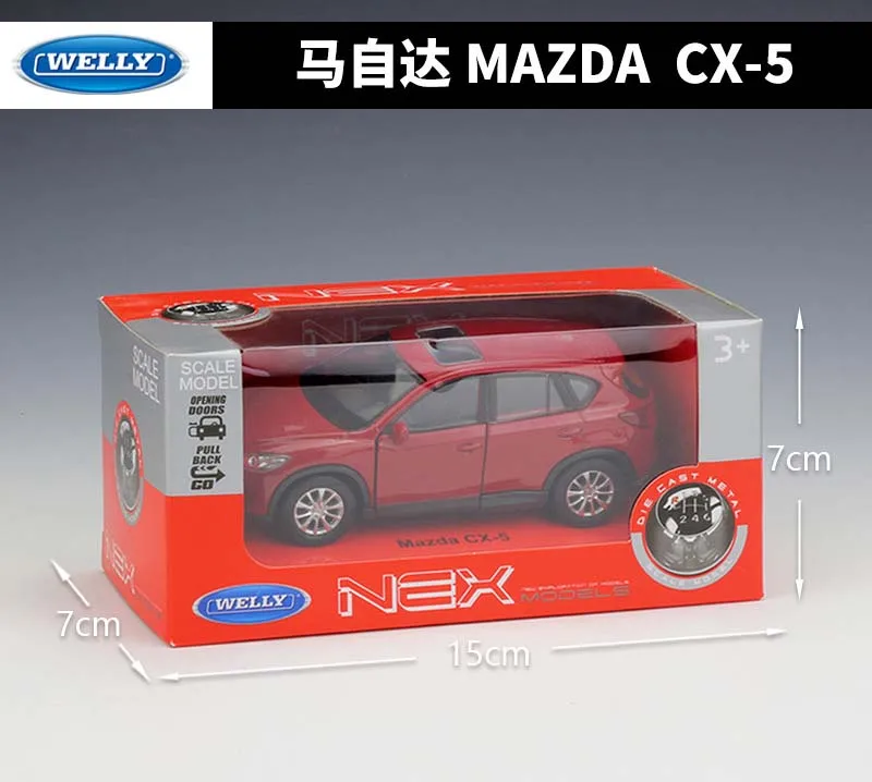 WELLY литье под давлением 1:36 весы откатная классическая модель автомобиля Mazda