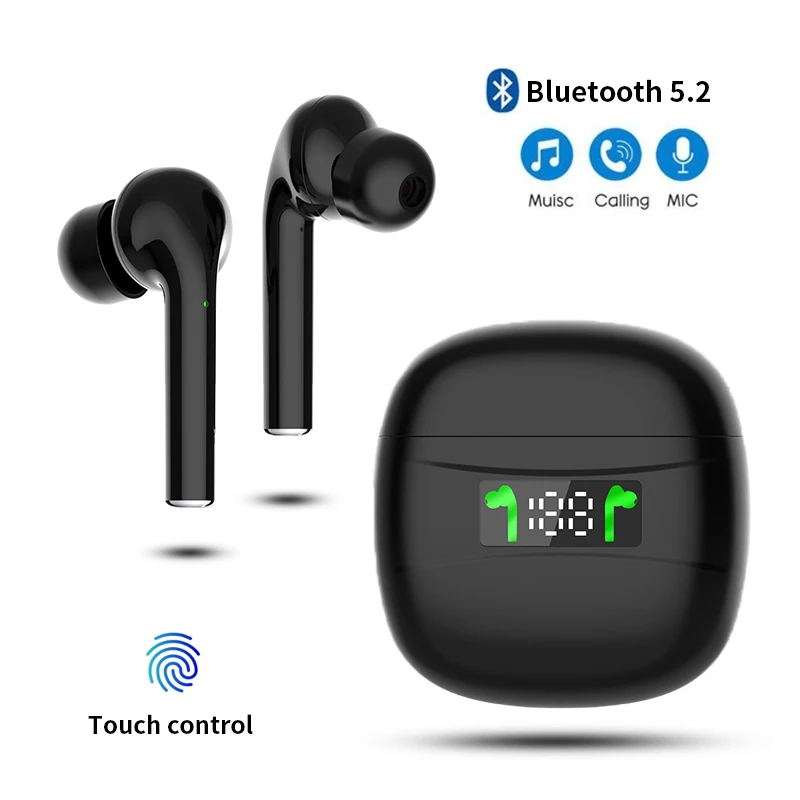 

New J3pro TWS Wireless Bluetooth Headphones Stereo Sports Gaming Earbuds Touch Headset Bluetooth 5.2 With Microphone Earphones