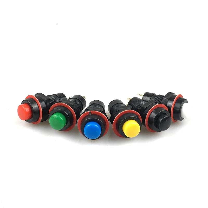 6 шт. 10 мм Кнопка автоматического переключения сброса кнопочный переключатель