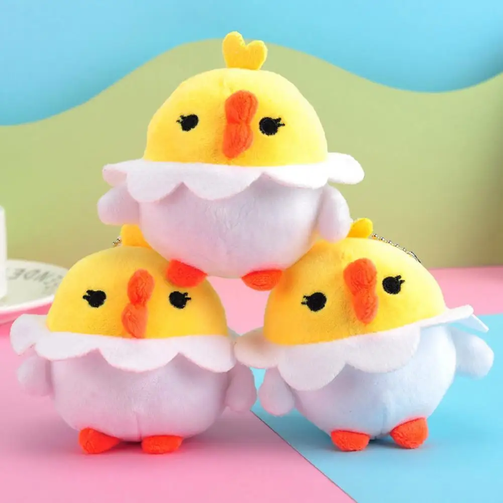 

Doll Toy Eggshell Chicken Shape Plush Toy PP Cotton Cartoon Stuffed Throw Pillow for Home Decor