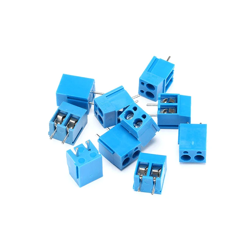 

10pcs/Lot KF300-2P KF300-3P KF301-2P KF301-3P 250V 16A Screw 5.0mm Straight Pin PCB Screw Terminal Block Connector