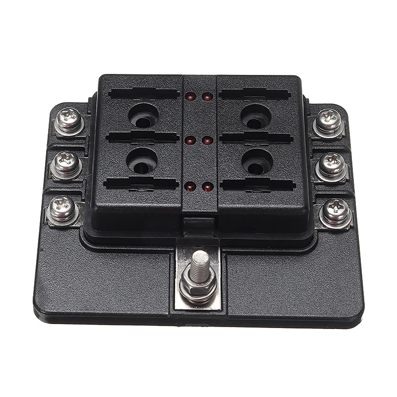 

Marine Car Boat Automotive 6 Way Blade Fuse Box Holder DC 32V 100A ATC ATO Fuse Holder with 6 Fuse
