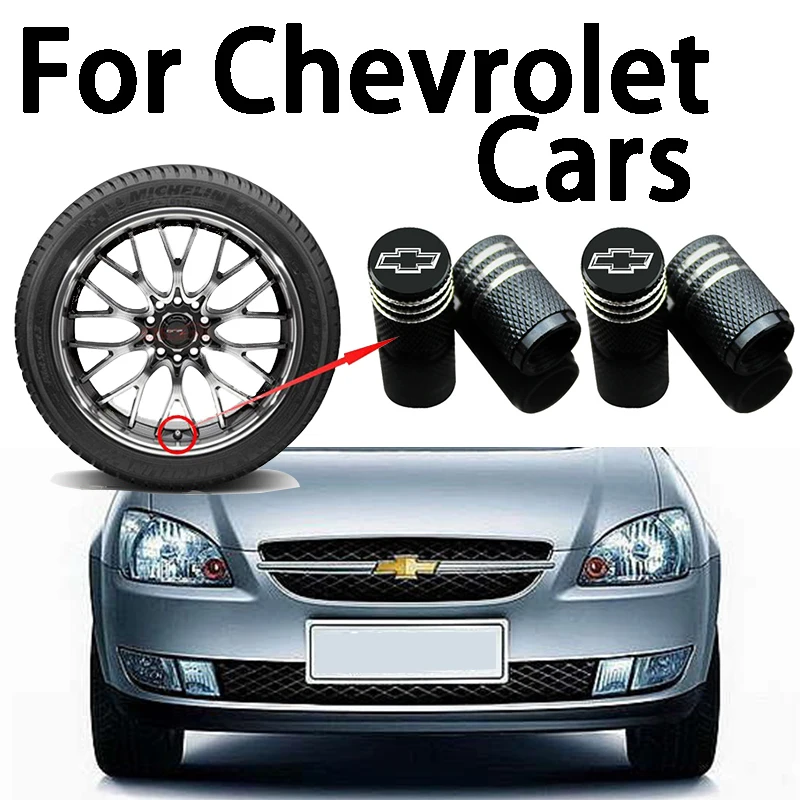 

4Pcs Metal Car Wheel Tire Valve Stem Caps Cover For Chevrolet Cruze Captiva Trax Malibu Tahoe Equinox Impala Sonic Traverse