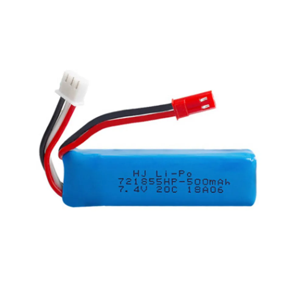 7 4 v 500mAh литий-полимерный Батарея для WLtoys A202 A212 A222 A232 A242 A252 4WD RC автомобиль запасные