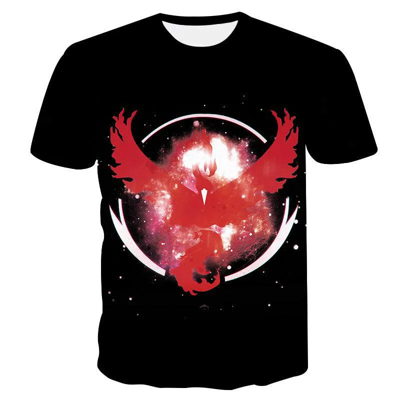 

2021 new 3D summer fashion T-shirts for men/women 3d golden phoenix printingT-shirts men's tops Harajuku casual printingT-shirts