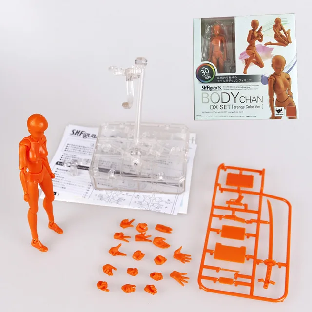 Аниме Archetype He She Ferrite Figma подвижные тела Feminino KUN Body Chan ПВХ фигурка модель игрушки кукла для коллекционирования - Цвет: chengsenv4