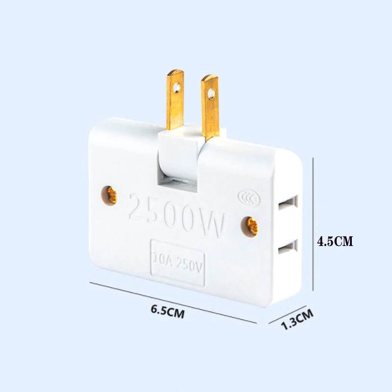 2 Pin Rotate Plug Eu US Converter One In Three Socket 180 Degree Extension Multi Mini Slim Wireless Outlet Adapter |