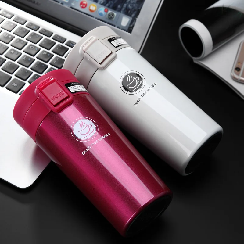 

New Premium Travel Coffee Mug Stainless Steel Thermos Tumbler Cups Vacuum Flask thermo Water Bottle Tea Mug Thermocup