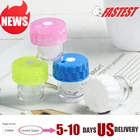 1 шт. 2020 Новый Модный ручной вращающийся чехол для контактных линз конфетных цветов очки для путешествия линз в футляре для очков чистый набор для ухода