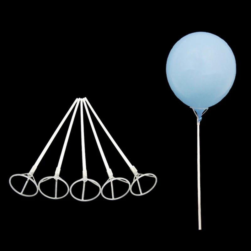 

10Pcs wedding birthday party foil Balloons holder Sticks White Rods with Party